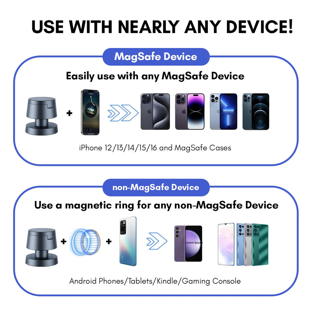 Mushroom Style 4-In-1 Wireless Charging Stand with Lamp